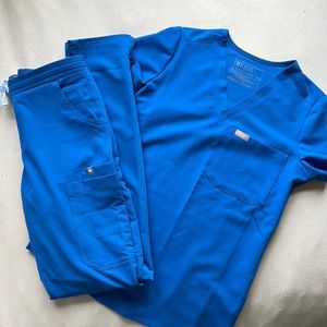 Brand new figs cobalt blue scrubs